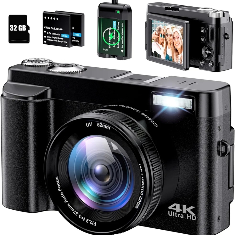 4.1 4.1 out of 5 stars (513)4K Digital Camera for Photography Autofocus 48MP